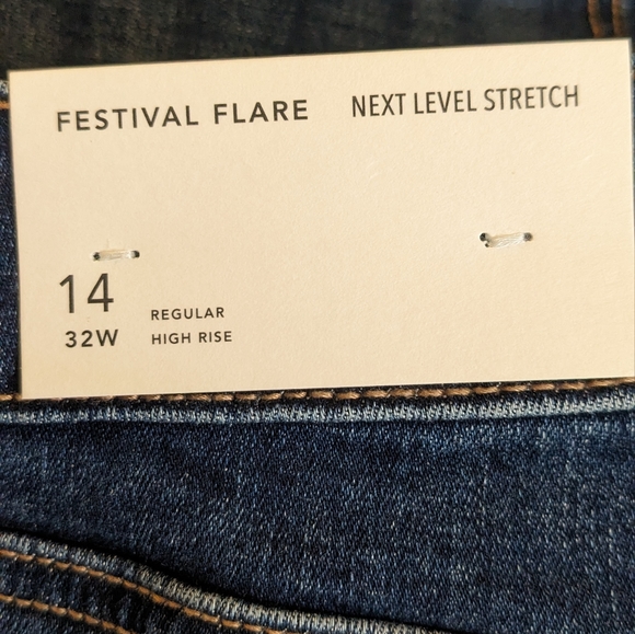 SOLD American Eagle Festival Flare Ultra Flare Jeans sz 14 NEW NWT Super Flare - Picture 7 of 8